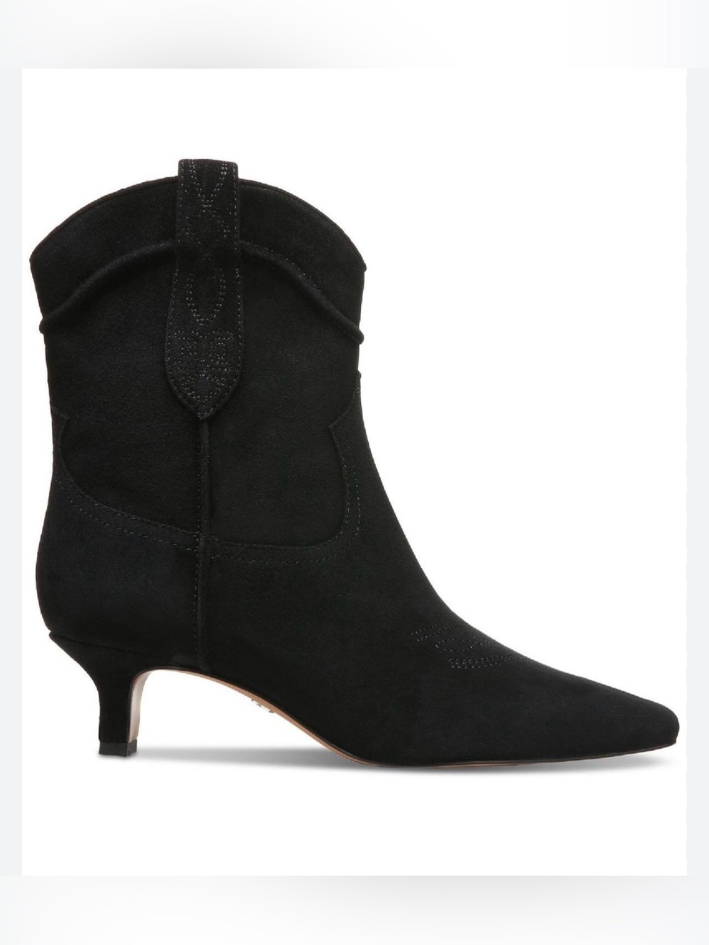 Sam Edelman Black Suede Ankle Booties